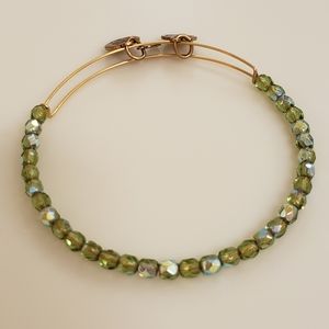 Alex and Ani Moss Rock Candy Beaded Bangle